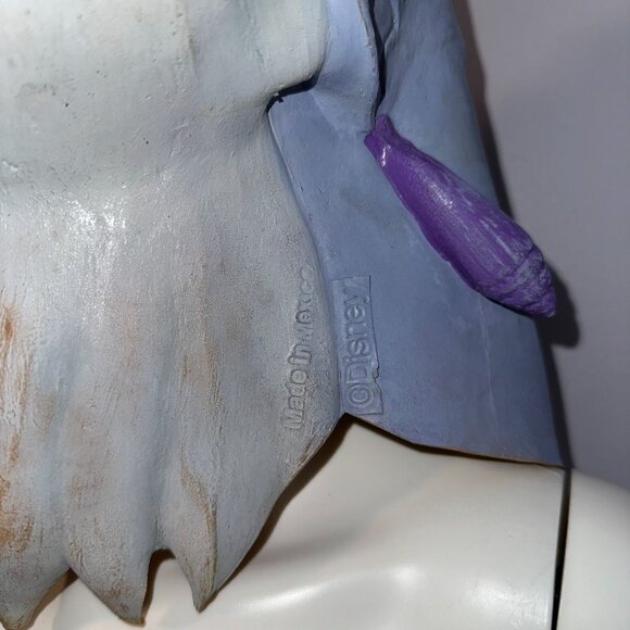 The Little Mermaid Ursula Disney Villian Halloween Mask Purple Latex Full Face - Picture 2 of 5